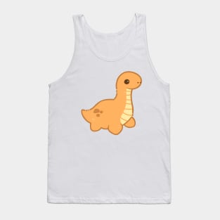 Plesiosaur (Orange) Tank Top